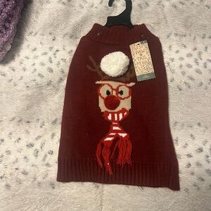 Red Reindeer Dog Sweater